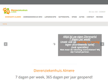 Tablet Screenshot of dierenziekenhuisalmere.nl